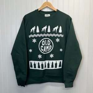 Old Camp Whiskey Reverse Weave Sweat Shirt Hunter Green Independent Trading Sz S